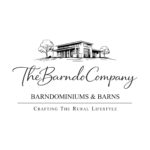 Logo for The Barndo Company featuring a barndominium illustration